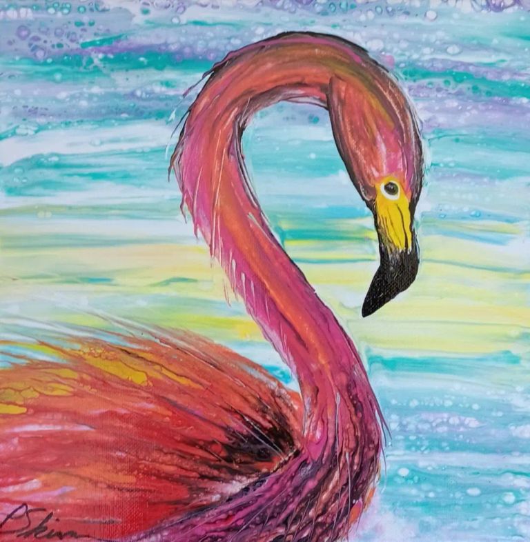 All Poured Flamingo