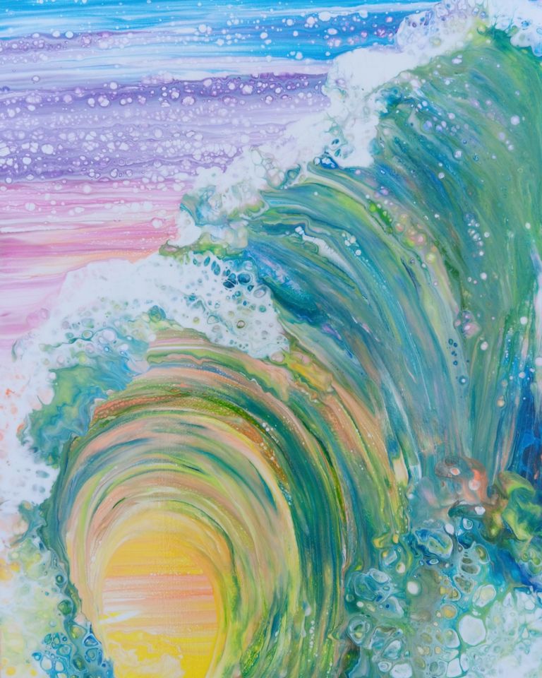 acrylic pour